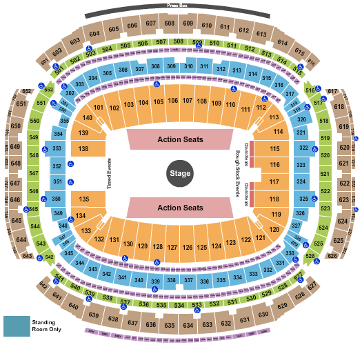 NRG Stadium Cross Canadian Ragweed Seating Chart